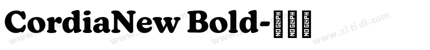 CordiaNew Bold字体转换